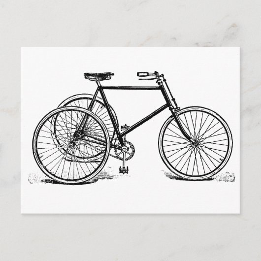 Carte Postale Tricycle vintage (Devant)