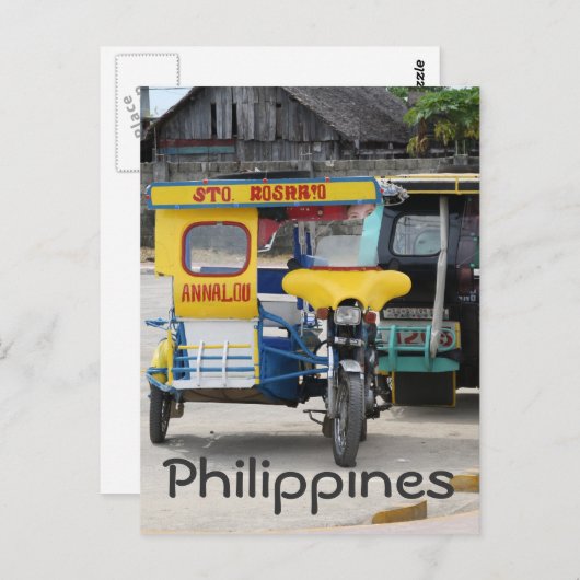 Carte Postale Tricycles (Devant / Derrière)