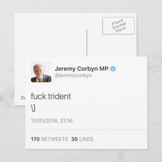 Carte Postale Trident (Devant / Derrière)