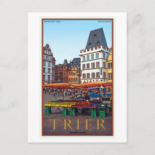 Carte Postale Trier - Hauptmarkt (Devant)