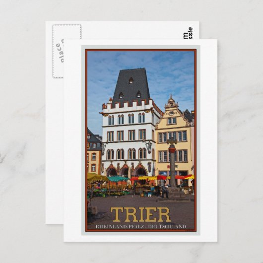 Carte Postale Trier - Hauptmarkt Stone Cross (Devant / Derrière)