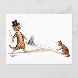 Carte Postale Trier le chat Louis Wain