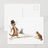 Carte Postale Trier le chat Louis Wain (Devant / Derrière)