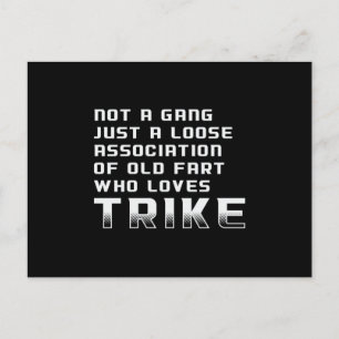 Carte Postale Triker Moto Trikers Moto Funny Retro