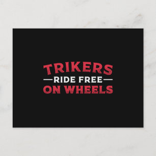 Carte Postale Triker Trikers Circuler Gratuitement Sur Roues Mot