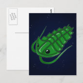 Carte Postale Trilobite vert (Devant / Derrière)