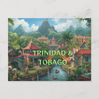 Carte Postale Trinidad and Tobago an island country 