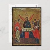 Carte Postale Trinité avec les saints (Devant / Derrière)