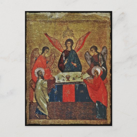 Carte Postale Trinité avec les saints (Devant)