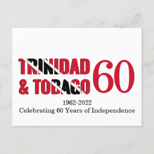 Carte Postale TRINITÉ-ET-TOBAGO 60e anniversaire de l'indépendan