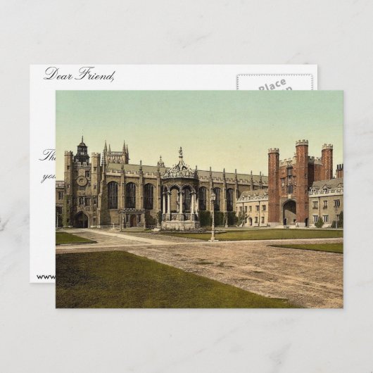 Carte Postale Trinity College, Cambridge, Angleterre classique P (Devant / Derrière)