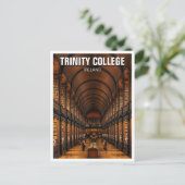 Carte Postale Trinity College Dublin Ireland Library (Debout devant)