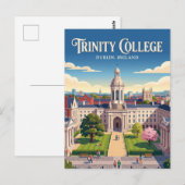 Carte Postale Trinity College Dublin Irlande (Devant / Derrière)