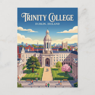 Carte Postale Trinity College Dublin Irlande