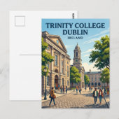 Carte Postale Trinity College Dublin Irlande (Devant / Derrière)