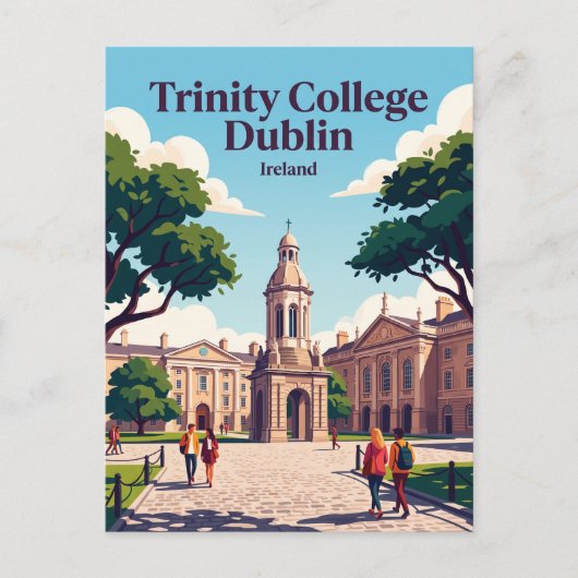 Carte Postale Trinity College Dublin Irlande (Devant)