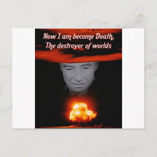 Carte Postale Trinity Robert Oppenheimer (Devant)
