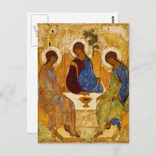 Carte Postale Trinity Rublev à la table (Devant / Derrière)