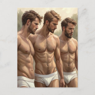 Carte Postale Trio baroque : une étude des formes contemplatives