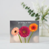 Carte Postale Trio de Gerberas Postcard (Debout devant)