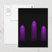 Carte Postale Trio des fantômes (Fuschia) (Devant / Derrière)