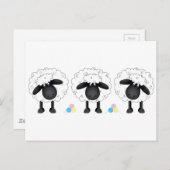 Carte Postale Trio des moutons (Devant / Derrière)
