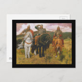 Carte Postale Trio des scouts viking (guerriers) (Devant / Derrière)