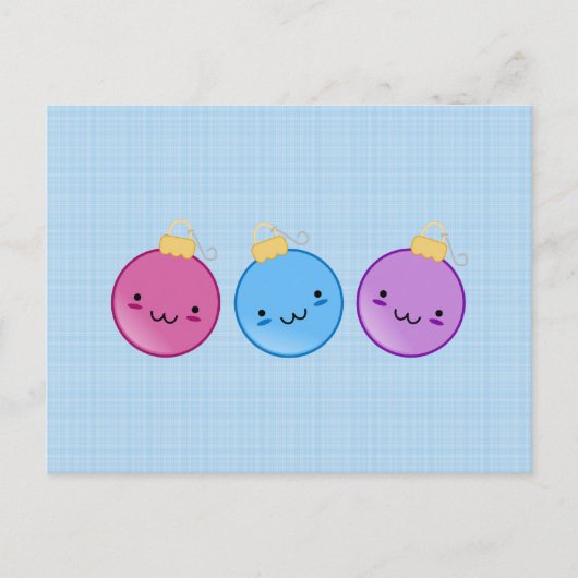 Carte Postale Trio d'ornements (Devant)