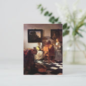 Carte Postale Trio musical de Johannes Vermeer (Debout devant)