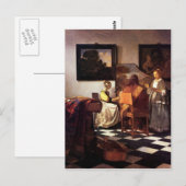 Carte Postale Trio musical de Johannes Vermeer (Devant / Derrière)