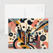 Carte Postale Trio psychédélique du milieu du siècle du jazz (Devant / Derrière)
