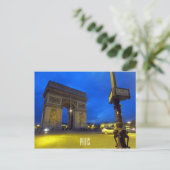 Carte Postale triomphe d'arc (Debout devant)