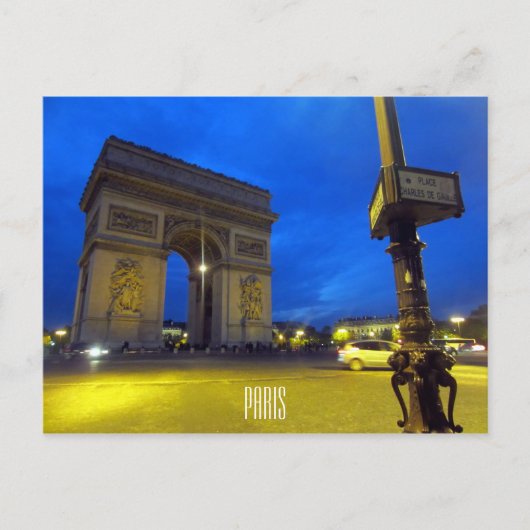 Carte Postale triomphe d'arc (Devant)