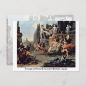 Carte Postale Triomphe De Flora Par Giovanni Battista Tiepolo (Devant / Derrière)