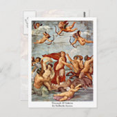 Carte Postale Triomphe De Galatea, Par Raffaello Sanzio (Devant / Derrière)