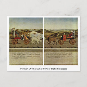 Carte Postale Triomphe Du Duc Par Piero Della Francesca