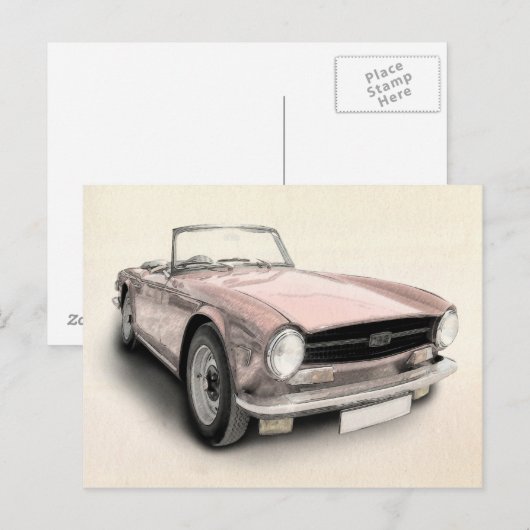 Carte Postale Triomphe TR6 (Devant / Derrière)