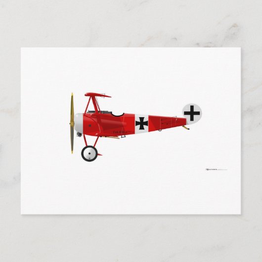 Carte Postale Triplan Fokker DR-1 (Devant)