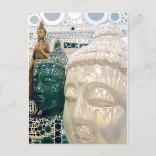 Carte postale Triple Bouddha (Devant)