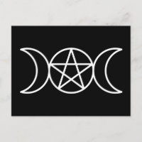 Carte postale Triple Moon Goddess Pentacle
