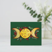 Carte Postale Triple Moon Holly Yule Art (Debout devant)