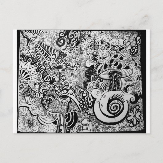 Carte Postale Trippy art design (Devant)