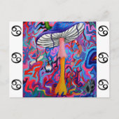 Carte postale Trippy Hippy Mushroom (Devant)