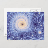 Carte Postale Trippy Psychedelic Starstorm Fine Fractal (Devant / Derrière)