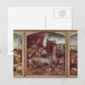 Carte Postale Triptyque de la tentation de saint Antoine (Devant / Derrière)