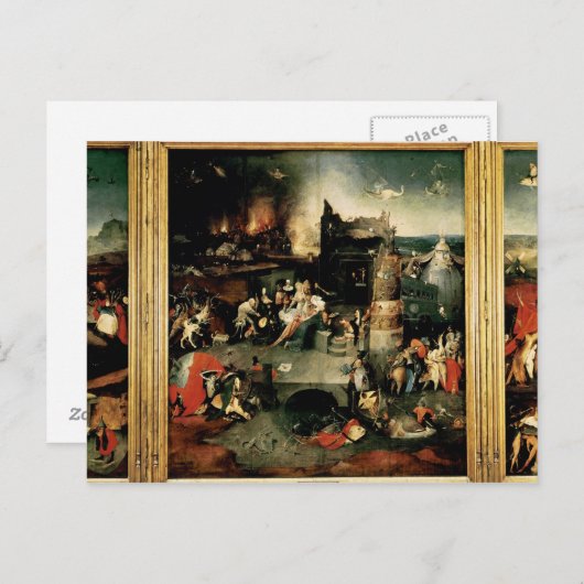 Carte Postale Triptyque : La tentation de St Anthony (Devant / Derrière)