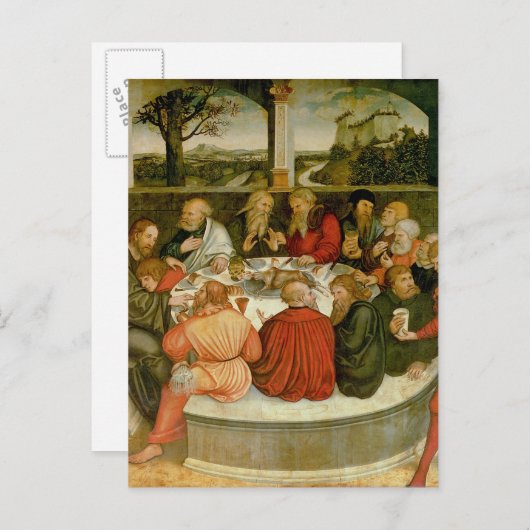 Carte Postale Triptyque, panneau gauche, Philipp Melanchthon (Devant / Derrière)