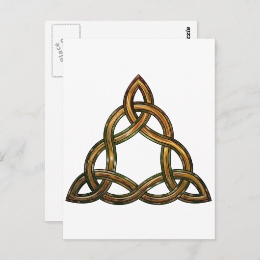 Carte Postale triquetra celtique (Devant / Derrière)
