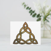 Carte Postale triquetra celtique (Debout devant)