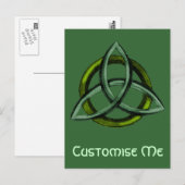 Carte Postale Triquetra (vert) (Devant / Derrière)